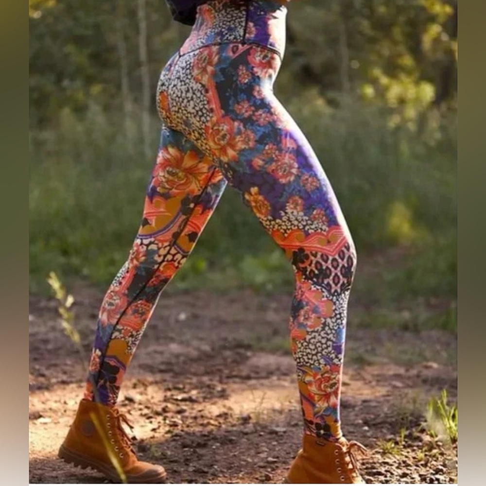 Free People Movement Wild Garden Multicolor Leggings - Picture 2 of 6